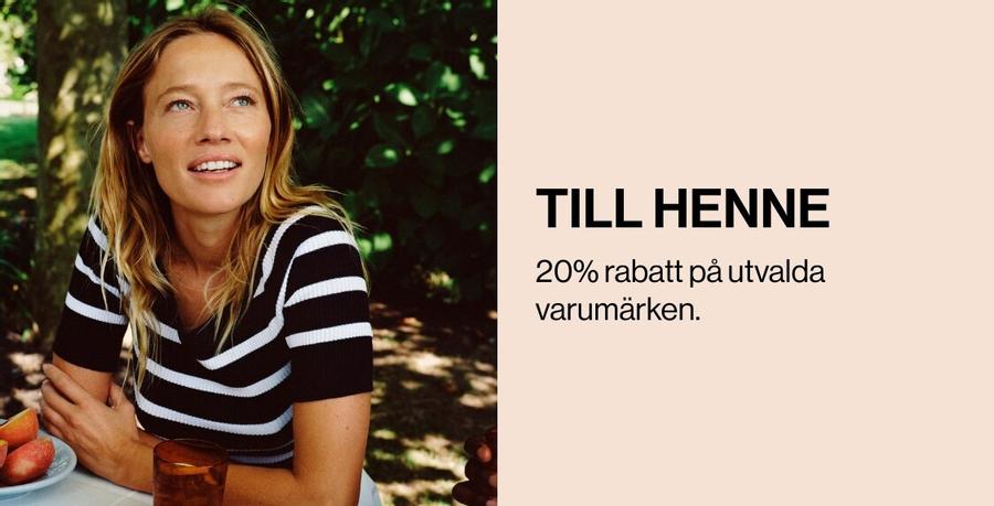 20% på utvalda varumärken