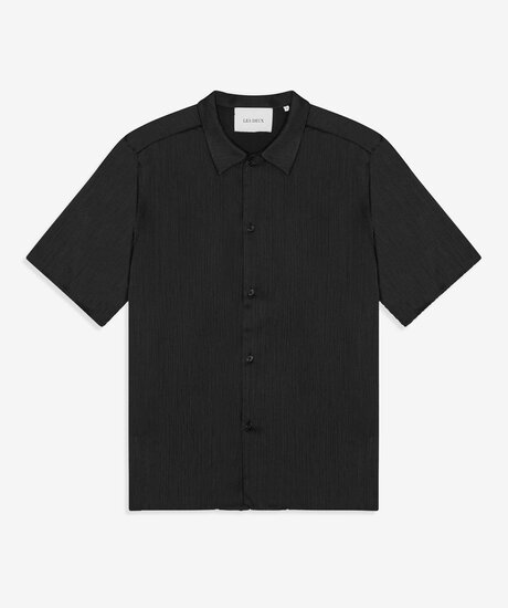 Hector Plissé SS Shirt | Man - Kläder - Skjortor - Kortärmade skjortor | ModeLejon