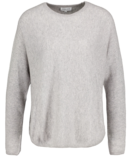 Curved cashmere knit