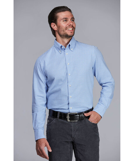 Product Image for Blue Check Twill Shirt