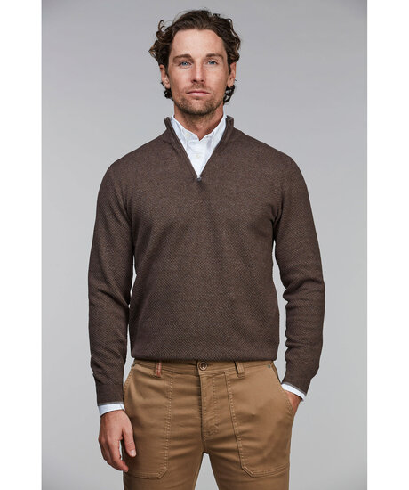 Product Image for Half Zip Diamond Knit