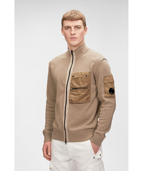 Mixed Zip Knit