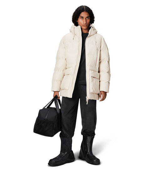 Alternativ bild 1 för Rains - Alta Long Puffer Cargo Jacket W3t4 - Jacka - Dune Grain - L