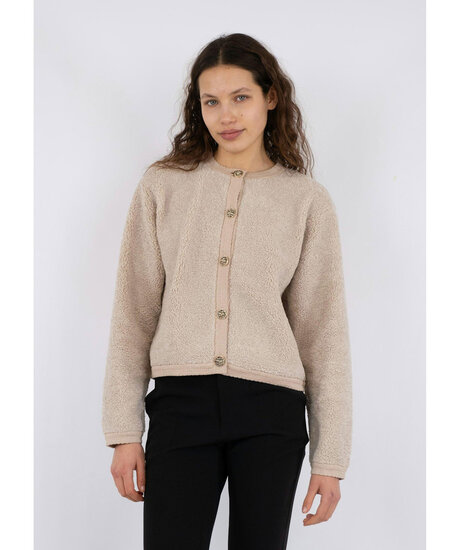 Limo Fluffy Knit Cardigan