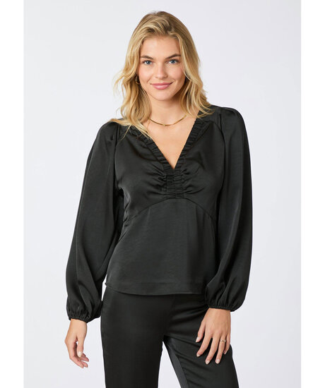 Neo Noir Istana Heavy Sateen Blous