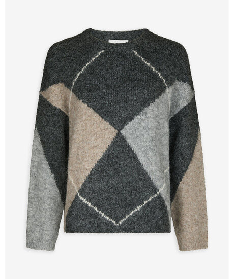 Inga check fluff knit | Kampanjer - interna kategorier - Lista 22 okt Martin | ModeLejon