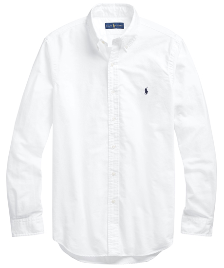 Garment dyed oxford slim