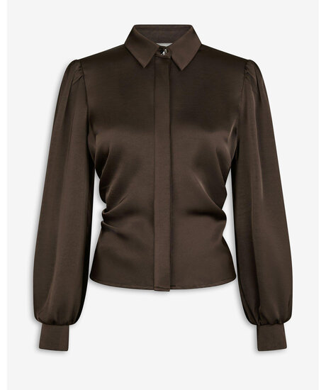 Fransala H Sateen Shirt | Kvinna - Varumärken - Neo Noir | ModeLejon