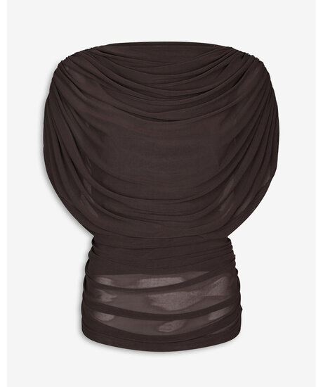 Cottuna Drapy Mesh Top | Kvinna - Varumärken - Neo Noir | ModeLejon