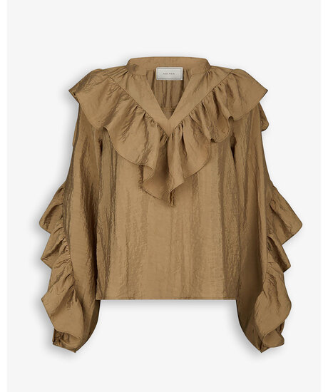 Nula Flounce Crisp Blouse |  | ModeLejon