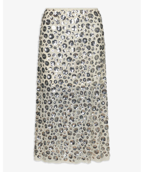 Gilla Flower Sequins Skir