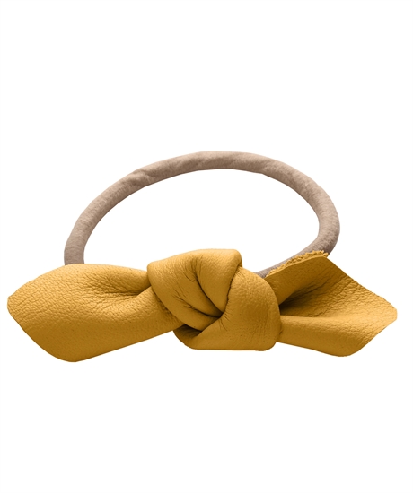 Product Image for Leather bow small hair ti