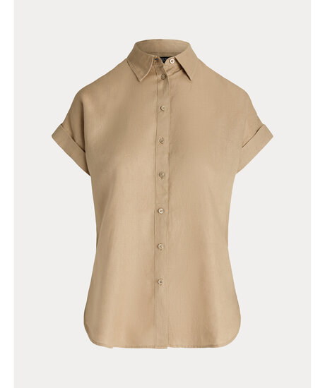 Broono ss linen shirt | Kvinna - Varumärken - Lauren Ralph Lauren | ModeLejon