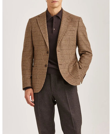 Wool silk check jacket | Kampanjer - 2511 25% Black Friday Weekend Allmän | ModeLejon