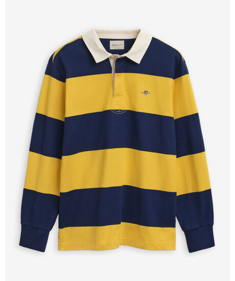 Striped heavy rugger | Man - Kläder - Pikétröjor - Långärmade pikétröjor | ModeLejon