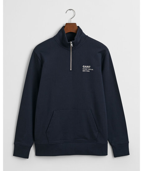 Script Graphic Half Zip