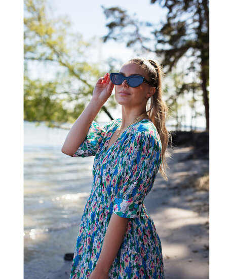 Pleated Midi Dress