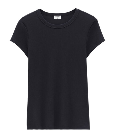 Fine rib tee | Kvinna - Kläder - Toppar - T-Shirts | ModeLejon