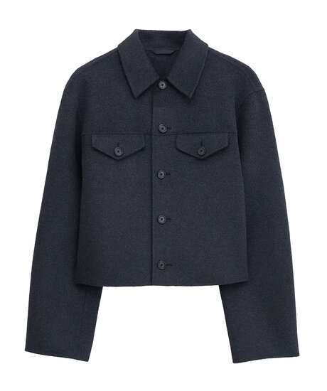 Short Wool Cashm-Jkt