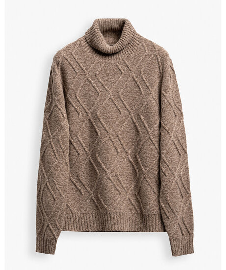 Harper Cable Rollneck | Man - Kläder - Hoodies & Tröjor - Stickade tröjor | ModeLejon