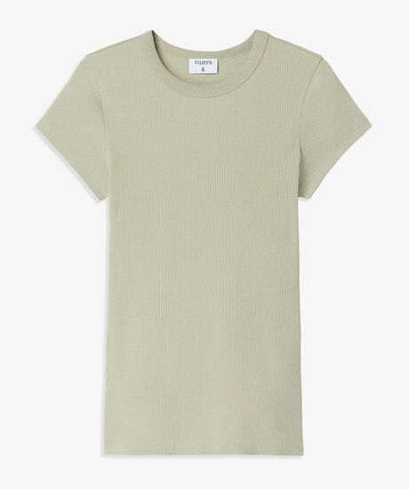 Fine Rib Tee | Kvinna - Kläder - Toppar - T-Shirts | ModeLejon