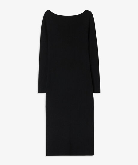 Boatneck Rib Dress | Kvinna - Kläder - Klänningar - Långklänningar | ModeLejon