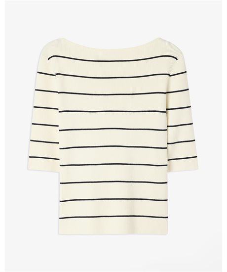 Boatneck Rib Top | Kvinna - Kläder - Hoodies & Tröjor - Stickade tröjor | ModeLejon