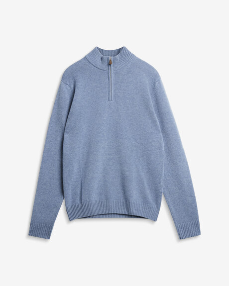 Carded Merino Half Zip | Man - Kläder - Hoodies & Tröjor - Half-Zip | ModeLejon