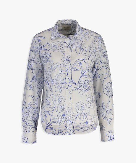 Reg Floral Print Voile Sh