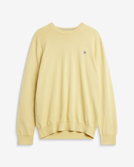 Classic Cotton C-Neck | Man - Varumärken - Gant - Tröjor - Stickade tröjor | ModeLejon