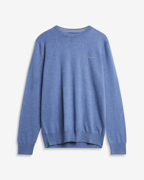 Classic Cotton C-Neck | Man - Varumärken - Gant - Tröjor - Stickade tröjor | ModeLejon