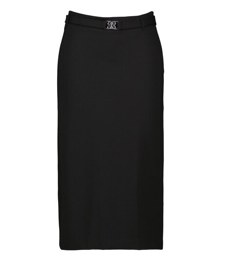 Belted Jersey Skirt