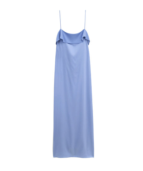 Fluid Draped Strap Dress