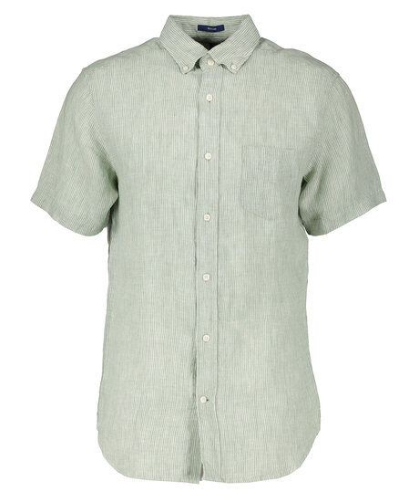 Reg Linen Stripe SS Shirt
