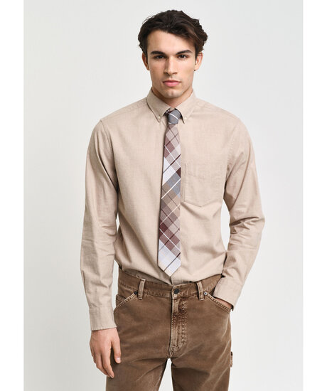 R flannel melange shirt