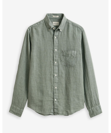 Reg Gmnt Dyed Linen Shirt | Man - Kläder - Skjortor - Linneskjortor | ModeLejon