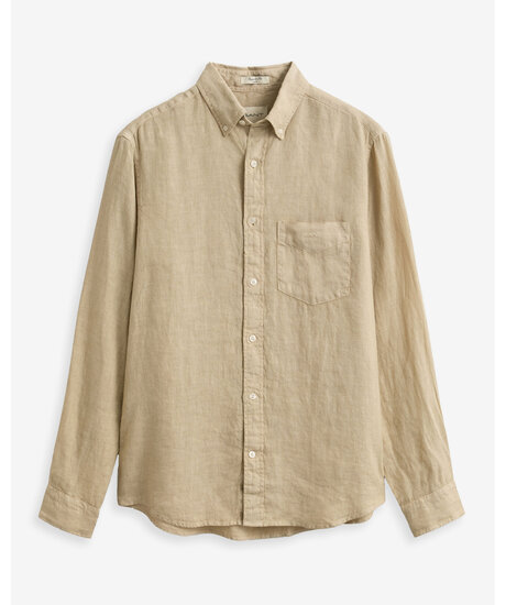 Reg Gmnt Dyed Linen Shirt | Man - Kläder - Skjortor - Linneskjortor | ModeLejon