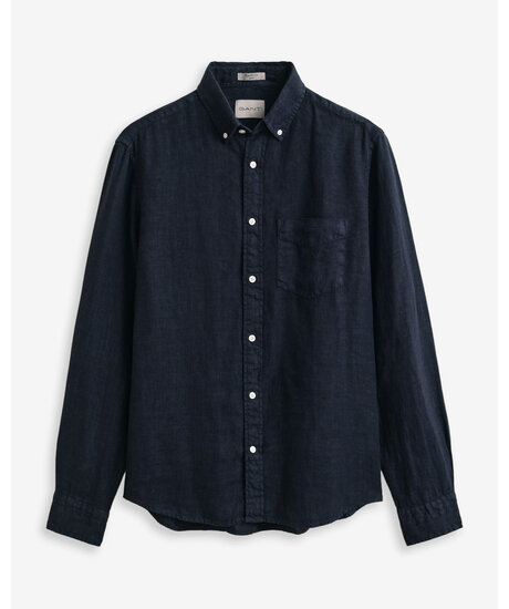 Reg Gmnt Dyed Linen Shirt | Man - Kläder - Skjortor - Linneskjortor | ModeLejon