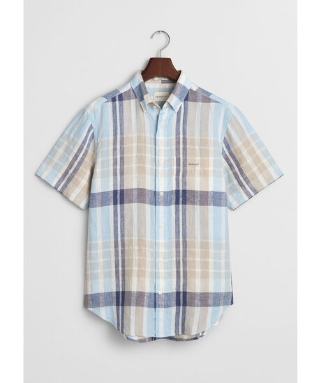 Reg Linen Madras SS Shirt