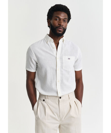 Reg Cotton Linen SS Shirt