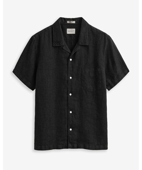 Reg Gmnt Dyed Linen SS | Man - Kläder - Skjortor - Kortärmade skjortor | ModeLejon