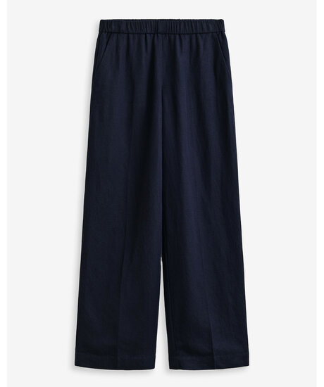Linen Blend Pull On Pants