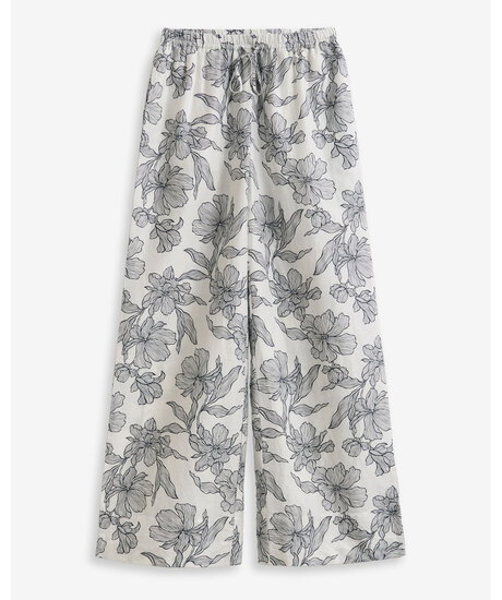 Floral Print Linen Pants | Kampanjer - interna kategorier - Temp | ModeLejon