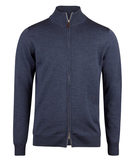 Zip cardigan merino | Man - Kläder - Hoodies & Tröjor - Stickade tröjor | ModeLejon