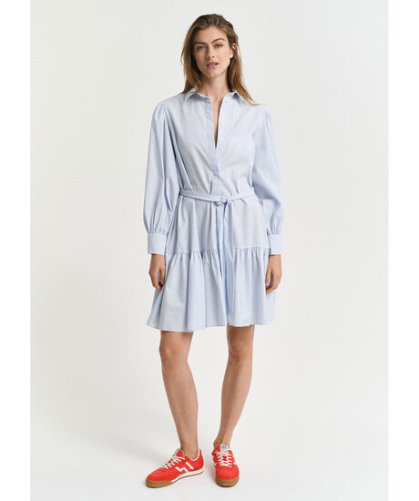 Poplin striped dress