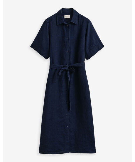 Linen SS Shirt Dress | Kvinna - Kläder - Klänningar - Skjortklänningar | ModeLejon
