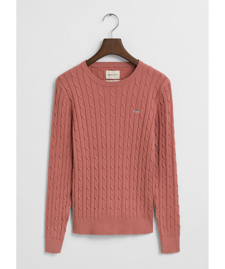 Stretch co cable crew | Kvinna - Varumärken - Gant - Tröjor - Stickade tröjor | ModeLejon