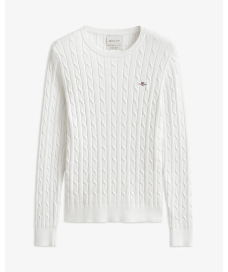 Stretch co cable crew | Kvinna - Varumärken - Gant - Tröjor - Stickade tröjor | ModeLejon
