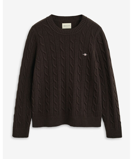 Lambswool cable c-neck | Kvinna - Kläder - Hoodies & Tröjor - Stickade tröjor | ModeLejon