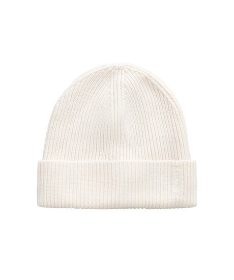 Wool ribbed beanie